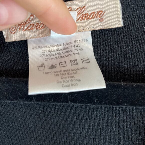 Mara Hoffman Striped Fringe Jacquard Knit Open Cardigan Black Pink One Size - Picture 5 of 7